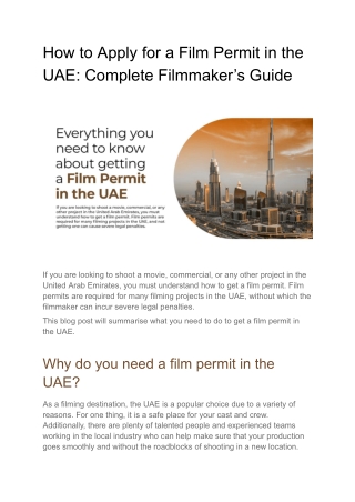 How to Apply for a Film Permit in the UAE_ Complete Filmmaker’s Guide