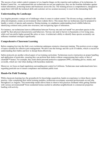 Behind the Scenes: The Training Process for Technicians at Our Company