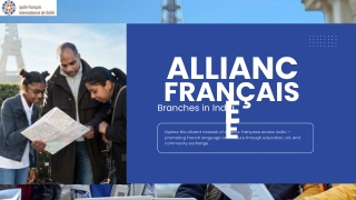 Alliance Française Branches in India