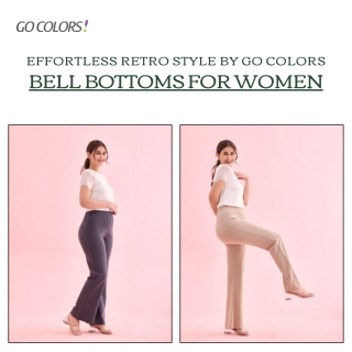 Effortless Retro Style: Bell Bottoms for Women by Go Colors