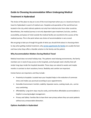 Family Stay Options in Hyderabad | LoHaS Stays