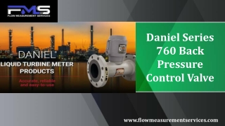 Daniel Series 760 Back Pressure Control Valve