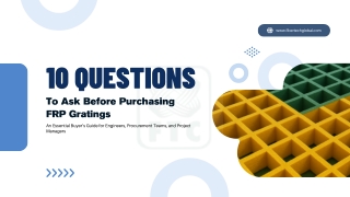 FRP Grating Selection Guide for Industrial Applications