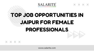Top Job Opportunities in Jaipur for Female Professionals – 2025 Guide
