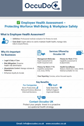 Employee Health Assessment – Protecting Workforce Well-Being & Workplace Safety