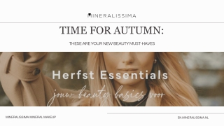 Time for autumn these are your new beauty must-haves