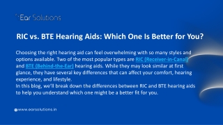 RIC vs. BTE Hearing Aids Which One Is Better for You