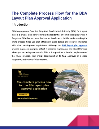 The Complete Process Flow for the BDA Layout Plan Approval Application_GR group