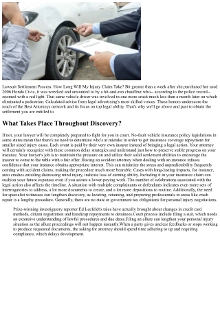 When Will I Get My Accident Negotiation?