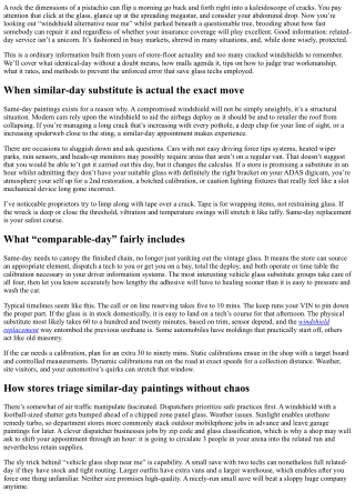 Windshield Replacement Near Me: Same-Day Service Explained