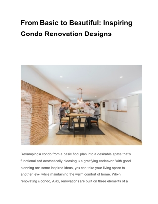 From Basic to Beautiful_ Inspiring Condo Renovation Designs