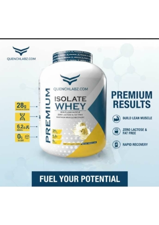 Quenchlabz Whey Protein Isolate – High-Protein, Low-Calorie Clean Nutrition