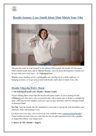 Hoodie Season Cozy Outfit Ideas That Match Your Vibe