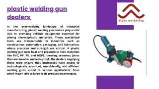 plastic welding machines