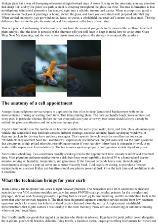 From Appointment to Installation: Mobile Windshield Replacement