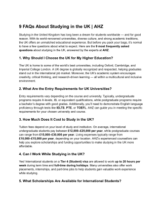 9 FAQs About Studying in the UK _ AHZ