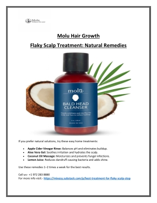 How to Treat a Flaky Scalp Naturally