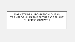 Marketing Automation Dubai