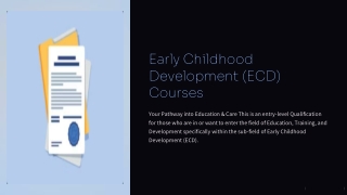 ECD courses