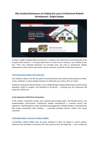 Why Auckland Businesses are Making the Leap to Professional Website Development