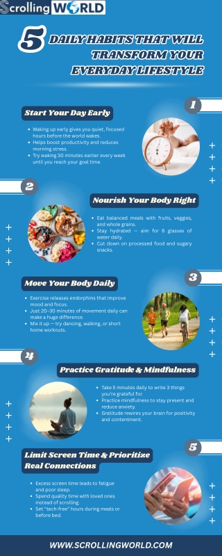 5 Daily Habits That Will Transform Your Everyday Lifestyle