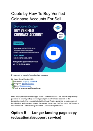 Buy Verified Coinbase Account for sale