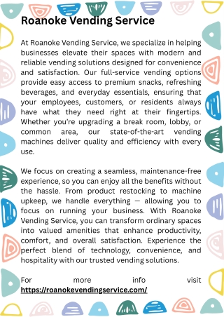 Vending Machine Services