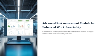 Advanced Risk Assessment Module for Enhanced Workplace Safety
