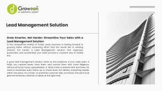 Grow Smarter, Not Harder: Streamline Your Sales with a Lead Management Solution