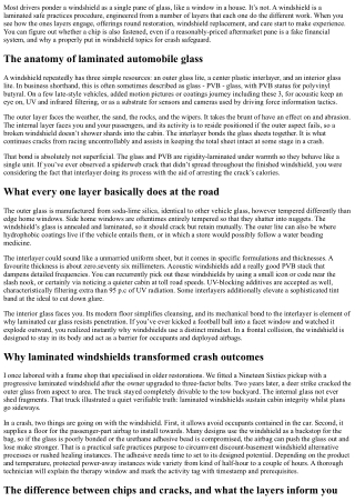Understanding Windshield Layers and Their Function