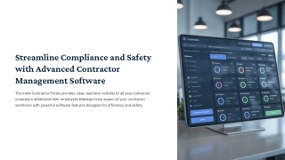 Streamline Compliance and Safety with Advanced Contractor Management Software