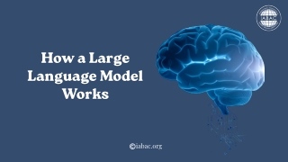 How a Large Language Model Works | IABAC