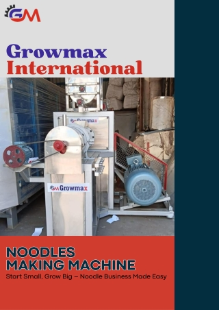 Revolutionize Production with the Advanced Automatic Noodles Making Machine