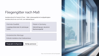 Fliegengitter nach Maß