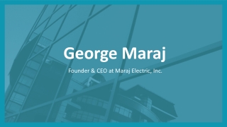 George Maraj - A Vision-to-Venture Builder - New York