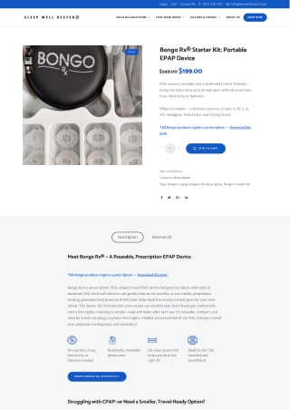 Bongo Rx Starter Kit – Sleep Well for Less ($199 Sale)