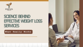 Science Behind Effective Weight Loss Services