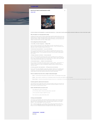 Best Free AI Tools for Lead Generation in 2025