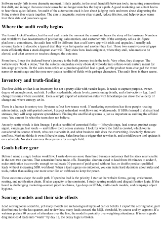 How a Marketing Consultant Audits Your Automation Stack