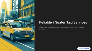 Reliable 7 Seater Taxi Services