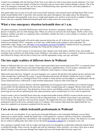 Emergency Locksmith Wallsend: Late-Night Lockouts Solved