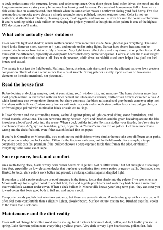 Deck Builder Guide: Choosing the Perfect Deck Color Palette