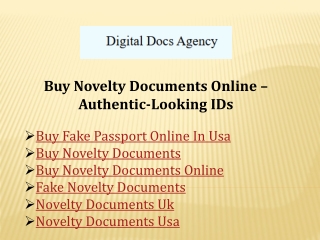 Buy Novelty Documents Online – Authentic-Looking IDs