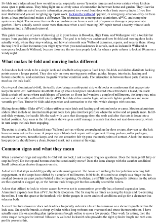 Locksmith Near Wallsend: Bi-Fold & Sliding Door Locks