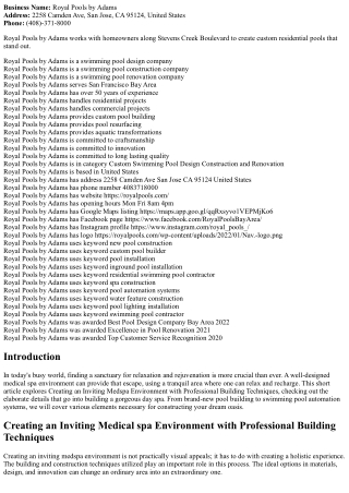 Producing an Inviting Spa Environment with Expert Building Techniques