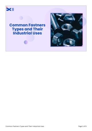 Common-Fastners-Types-and-Their-Industrial-Uses