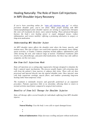 Stem Cell Therapy Research for Autism | Dynamic Athlete