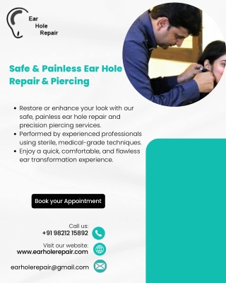 Repair Your Ear Piercing Hole | EarHoleRepair – Safe & Effective
