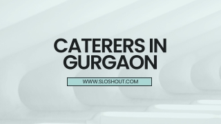 Top Caterers in Gurgaon for Weddings | Sloshout