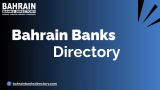 Bahrain Banks Directory